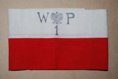 Braçadeira dos insurgentes poloneses do Lvante de Varsóvia 1944 (branco e vermelha)